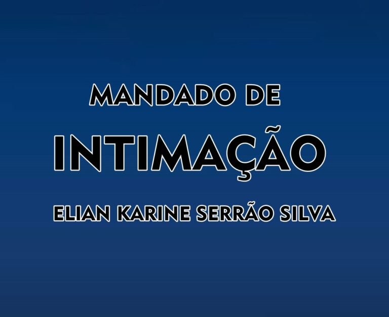 MANDADO DE INTIMAÇÃO