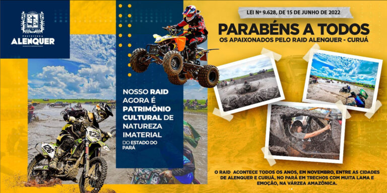 Lei aprovada torna o ‘Raid Alenquer – Curuá’ Patrimônio Cultural Imaterial do Estado do Pará