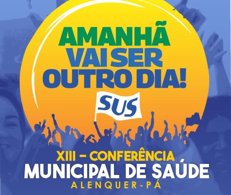 08 de novembro, será realizada a  XIII Conferência Municipal de Saúde!