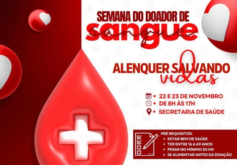 HEMOPA estar realizando a Campanha de Doação de Sangue!