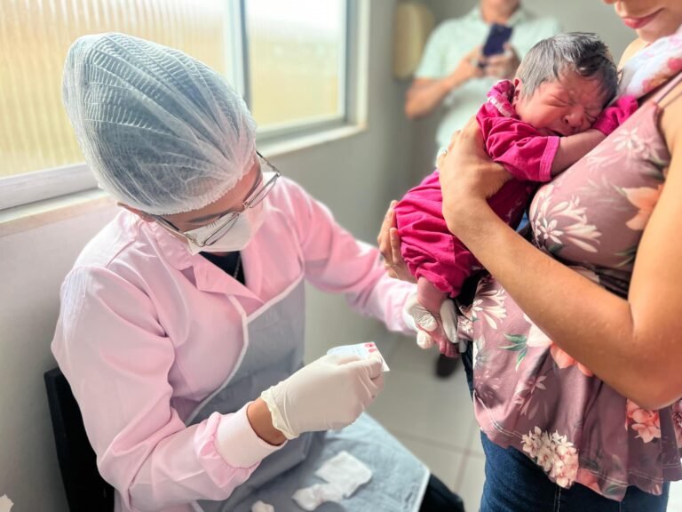 Prefeitura implantar ponto de coleta de triagem neonatal (teste do pezinho) na UBS da comunidade Curicaca!