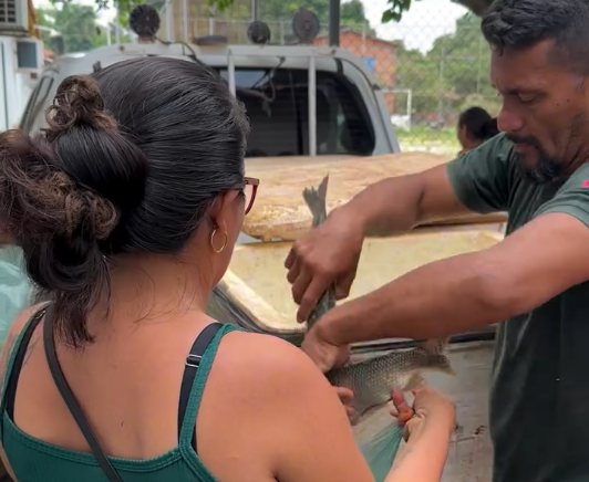 SEMA e SEMAS doam a famílias do CRAS peixem apreendidos em fiscalização